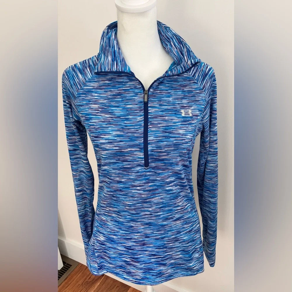 Under Armour Women's Multicolor Long Sleeve Top 1/4 zip. Small - Picture 1 of 6